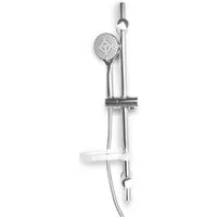 Feridras Duschsäule Duschstange mit 5 Funktionen Handbrause, variabler Abstand "Hidra", Höhe 7 cm