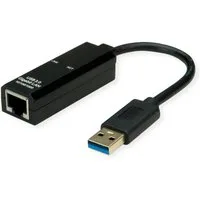 VALUE USB 3.2 Gen 1 zu Gigabit Ethernet Konverter Computer-Adapter USB 3 Typ A Männlich (Stecker) zu RJ-45 Weiblich (Buchse)