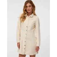 Vero Moda Cordkleid VMDAISY LS SHORT CORD DRESS NOOS Baumwolle, Cord