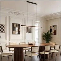HOMCOM Pendelleuchte LED Pendelleuchte dimmbar höhenverstellbar, Dimmfunktion, Farbwechsel, Nachtlichtfunktion, LED fest integriert, Warmweiß, Kaltweiß, Neutralweiß, Wohnzimmerlampe Hängend für Esstisch Esszimmer