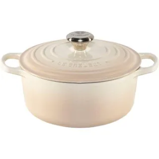Le Creuset Signature Bräter rund 24 cm Meringue