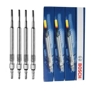 4 Bosch Gl?hkerzen GLP093 Audi A3 A4 A6 Seat Altea Skoda Octavia II VW Golf