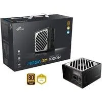 MEGA GM 1000W, PC-Netzteil schwarz/weiß, 1x 12-Pin High Power GPU, 3x PCIe, Kabelmanagement, 1000 Watt