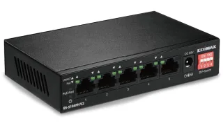 EDIMAX PoE Netzwerk-Switch ES-5104PH V2, Fast Ethernet, 5-port, 70 Watt