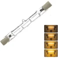 QUBEBU LED-Leuchtmittel R7S COB 78mm 118mm Dimmbar Halogen Tube Glas Ersetzen Lampe LED Bulb, 1 St., LED wechselbar, Ersatz Halogenlampe, Enegiesparende, 2700K-3000K, für Strahler, Deckenfluter, Spotlight, Deckenleuchte.