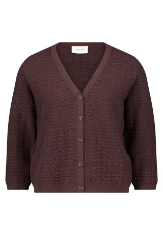 CARTOON - Strick-Cardigan Dunkelbraun - Gr. - 44