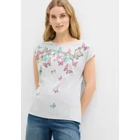 bonprix T-Shirt Slim fit Passform, Kurzarm mit kleinen Flügelärmeln