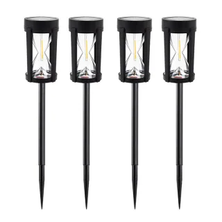 4Pack LED Solar Lawn Light 2300K Warm Light Outdoor Waterproof Garden Night Light Courtyard Decoration Landscape Pathway
