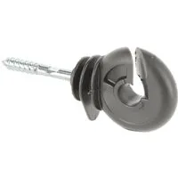 Kerbl Weidenzaun Kerbl Ringisolator, mit durchgehender Stütze, 100 Stück, anthrazit