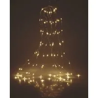 Spetebo LED-Lichterkette Micro LED Draht Lichterkette - warm weiß / 160 LED, 160-flammig, Drahtlichterkette Leuchtdraht Deko Beleuchtung Weihnachten