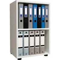 VCM Standregal Holz Büro Regal Bücher Ordner Aktenregal Ulas 2f, 1-tlg., VCM Büroregal Ulas 74x49x32 cm Holzwerkstoff