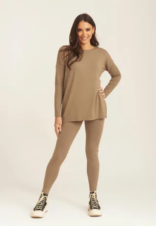 Leggings aus gebürsteter Baumwolle