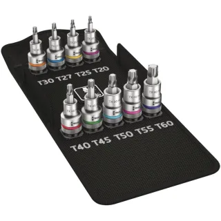 Wera 8767 C TORX HF 1 Zyklop Bitnuss-Satz TORX, mit Haltefunktion, 9-teilig - 05004202001