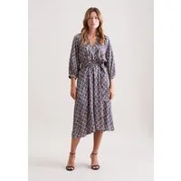 seidensticker Sommerkleid 3/4 V-Neck Druck
