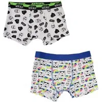 Star Wars Boxershorts Star Wars Storm Trooper Darth Vader Jungen Boxershorts 2er Pack (Spar-Set) Gr. 134 bis 164