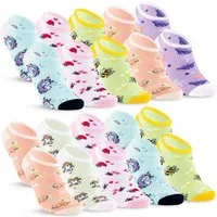 sockenkauf24 Sneakersocken 10 Paar Kinder Sneaker Socken Jungen & Mädchen Baumwolle Kindersocken (56552, 35-38) WP