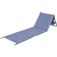 Campart Campingliege CamPart Travel BE-0421 Strandliege Brittany - Klappbar – Gepolstert 53 x 108 x 41 cm – Klappbar
