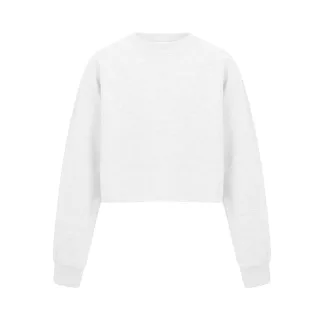 Miso - Kurzes Sweatshirt für Damen, leger (Weiß)