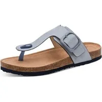 Tamaris Zehentrenner Schlupfschuh, Flats, Bequemschuh, Hausschuh mit T-Logo