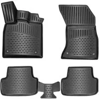 ELMASLINE Auto-Fußmatten Gummi (4 St), für OPEL MOKKA (2012-2024) X - 3D Gummimatten mit extra hohem Rand für mehr Schutz - Passend für Baujahre:, 2012 - 2024