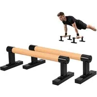 Youyijia Handstandtrainer Calisthenics Parallettes aus Buchenholz Handstand und Liegestützgriffe