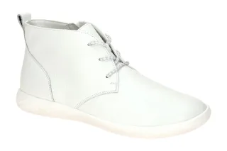 Waldl?ufer 947701 Damen Stiefeletten Wei? Echtleder Extra weit bequem