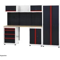 HTI-Living Werkzeugschrank Werkstattwand Havel (Stück, 1 Werkstattwand inkl. Zubehör) Werkzeugwand Schranksystem Lochwand