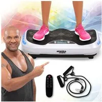 Miweba Sports Vibrationsplatte Profi Vibrationsboard MV300 Fernbedienung - 4D-Vibration, 800 W, 16 Intensitätsstufen, (LED-Display, 120 kg max. Benutzergewicht, 4D-Wave-Vibration, 3 vordefinierte Trainingsprogramme, drei Vibrationszonen, Bluetooth, 2