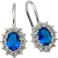 Firetti Paar Ohrhänger Schmuck Geschenk, Ohrringe Entourage Royal, Silber 925, mit Kristallstein, Zirkonia (synth)