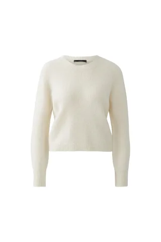 Oui - Pullover whitecap gray - Gr. - 36