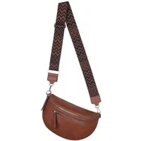 EAAKIE Gürteltasche Bauchtasche Umhängetasche Crossbody-Bag Kunstleder Italy-Design, als Schultertasche, CrossOver, Umhängetasche tragbar