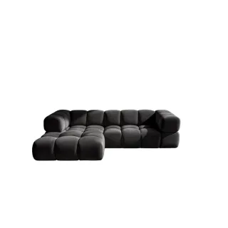 Kaiser Möbel Ecksofa, Schwarz, Holz, L-Form, 280x150 cm, Wohnzimmer, Sofas & Couches, Wohnlandschaften, Ecksofas