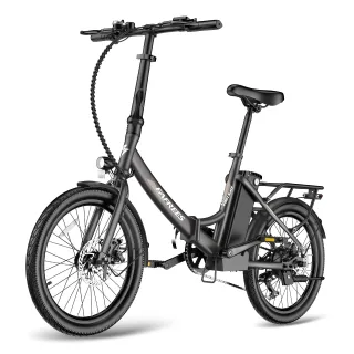 [EU DIRECT] FAFREES F20 Light Electric Bike 36V 16.75Ah Battery 250W Motor Top Speed 25KM/H 20x1.95inch Tires 90-110KM M