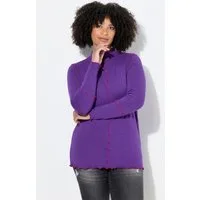 Angel of Style T-Shirt Strickshirt Basic Slim Fit Color Wellen-Nähte