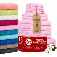 Betz Handtücher 12-TLG. Handtuch-Set Palermo, 100% Baumwolle (Set, 12-St)