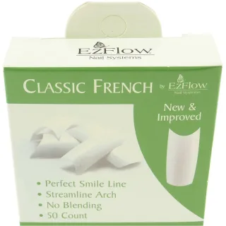EzFlow künstliche French Finger Nägel Tips in Verschiedenen Sorten 50 Nägel - # 05