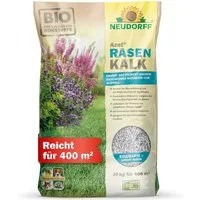 Neudorff Rasenkalk Bio Azet RasenKalk 20 kg, Kalkdünger für einen kräftigen, grünen Rasen und beugt Moos vor, staubarm & schnell löslich