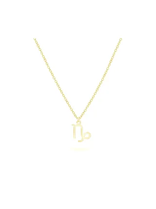 BEKA&BELL Anhänger mit Kette 925-Sterling Silber vergoldet Glänzend 42cm Steinbock