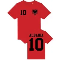 Youth Designz T-Shirt Albanien Kinder T-Shirt im Fußball Trikot Look mit trendigem Print