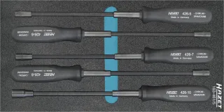 HAZET Flexible Steckschlüssel-Satz Einlage 5-teilig - 163-461/5