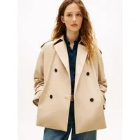 Tommy Hilfiger Kurzjacke COTTON SHORT TRENCH Baumwolle, Trenchcoat Style
