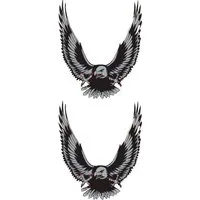 Hermann Schütz Aufkleber Hermann Schütz Aufkleber Adler silber 2er-Set je