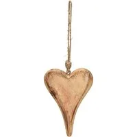 Wurm Herzanhänger Holzherz, Braun, 10x15x2 cm, 10055547 (1-tlg)