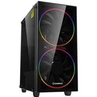 GAMEMAX Gaming-Gehäuse Black Hole ohne Netzteil, USB/Audio, Mid Tower