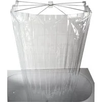 Ridder Duschvorhangstange OMBRELLA Faltduschkabine, 100x70cm, durchsichtig, Bohren, Ridder-58200