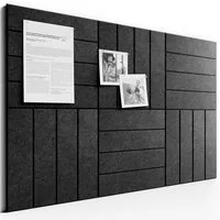 Agger Pinnwand Filz-Pinnwand-Fliesen 30x30cm – Alternative zu Korktafeln – 6er, (6-tlg), Dicke Wandpaneele für die Bürogestaltung