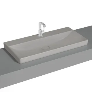 VitrA New Metropole Aufsatzwaschtisch wandgebunden rechteckig 100 x 47 cm,7529B476-0937 7529B476-0937