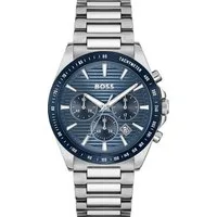 BOSS Chronograph STRIKE CHRONO 1514240, Quarzuhr, Armbanduhr, Herrenuhr, Edelstahlarmband, analog, Tag