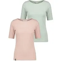 Alife & Kickin Rundhalsshirt leichtes Sommer-Top aus Bio-Baumwolle mit Halbarm