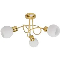 Lindby Deckenleuchten Elaina, Metall, Gold / Messing IP20, 3 x 4,5 W LED